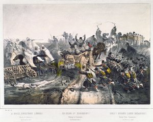 The Retreat of the French from Constantine on 24th November 1836 by French School