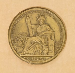 The Seal of the Second Republic, 1848 by French School