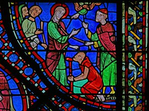 The St James Window: Heals a Paralytic by French School