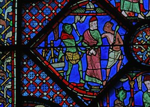 The St James Window: The Demons Bind Hermogines by French School