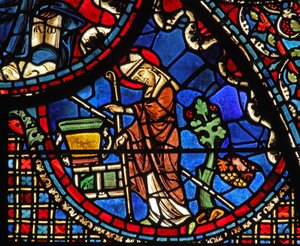 The St Lubin Window: Blesses Some Water by French School