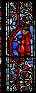 The St Lubin Window: Donors - Wine Makers by French School
