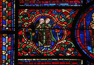 The St Martin window: decorative by French School