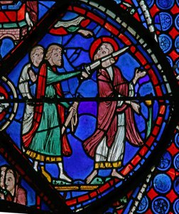 The St Thomas Window: Attacked by Priest of the Sun with a Sword by French School
