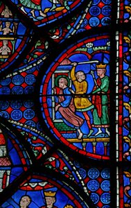 The St Thomas Window: Delivered to a Jailer by French School