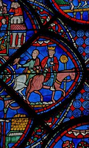 The St Thomas Window: King of India Goes Falconing