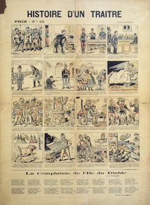 The Story of a Traitor, anti-Dreyfusard cartoon and song sheet by French School