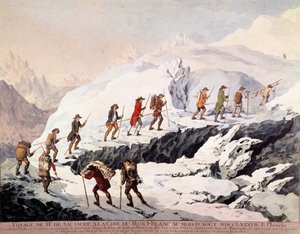 Horace Benedict de Saussure and Jacques Balmat Made the Second Ascent of Mont Blanc by French School