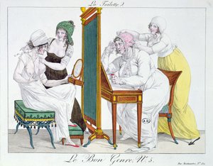 The Toilet, from the series Le Bon Genre, early 19th century by French School