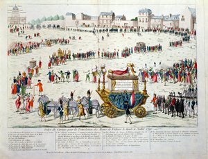 The Translation of the Mortal Remains of Voltaire to the Pantheon Paris by French School