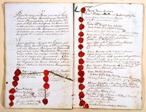 The Treaty of Ryswick, 30th October 1697 by French School