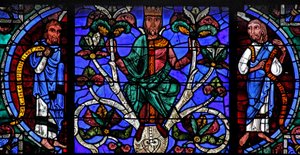 The Tree of Jesse: Samuel, a Jesse King, Amos by French School