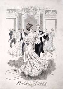 The Waltz, French New Year card