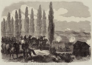 The War, the Emperor and His Staff Watching the Attack on Saarbruck from the Heights of Spicheren by French School