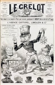 The Wilson Affair, front cover of Le Grelot, 16th October 1887 by French School