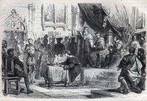 The antipope Clement VII (Robert de Geneve) by French School