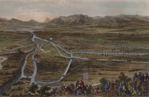 The Battle of Cassano on 16th August 1705 (engraved by Chavanne)