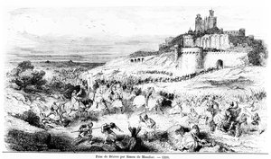 The capture of Béziers by Simon de Montfort on July 22, 1209 by French School