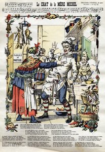 The cat of mother Michel by French School