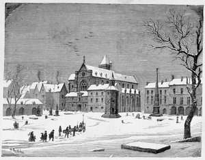 The church of the cemetery of the Innocents in 1445 - in 