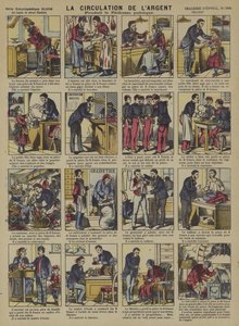 The circulation of money by French School