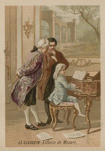 The Clavichord: The Childhood of Mozart by French School