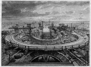 The Construction Site of the Church of the Sacre Coeur of Montmartre in 1886, In 