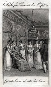 The dead leaf dress of Madame Cottin (Sophie Cottin Rostand) (1770-1807) French writer. by French School