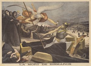 The death of Bismarck by French School