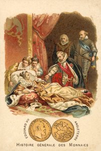 The Death of Elizabeth I of England, 1603 by French School