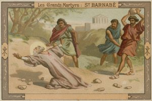 The Death of St Barnabas by French School