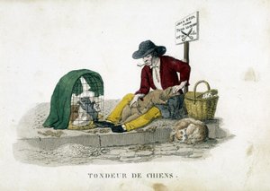 The Dog Mower by French School