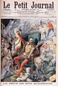 The dream of Don Quixote. Illustration for Le Petit Journal, 21 May 1905 by French School