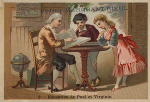 The education of Paul and Virginie by French School