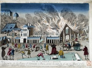 The Fire of the St Germain Fair in Paris, the Night of 16 to 17 March 1762