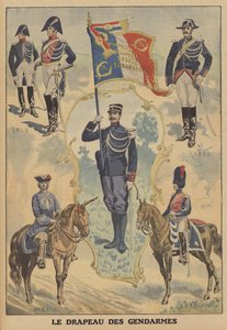 The flag of the French gendarmes by French School
