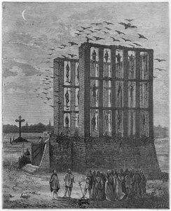 The gibbet of Montfaucon by French School