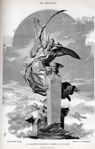 The glory crown Pierre Corneille - drawing by Merwart for 