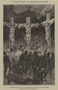 The great test of the masons of the forest by French School