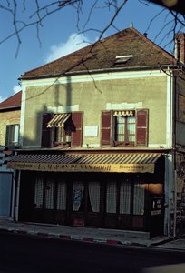 The house in which Vincent van Gogh lived in 1890 by French School