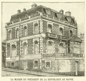 The house of the President of France at Le Havre by French School