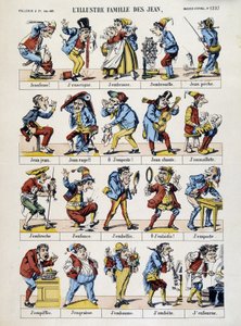 The illustrious family of the John. Image of Epinal, 19th century. by French School