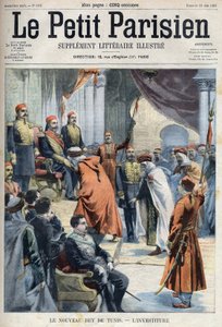 The inauguration of the new Bey of Tunis Hedi Bey (Muhammad El Hadi Bey) by French School