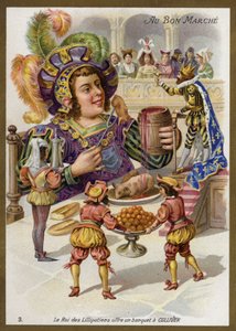 The King of the Lilliputians Throws a Banquet for Gulliver by French School