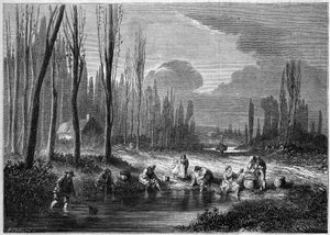 The leech fishing in the vicinity of Versailles