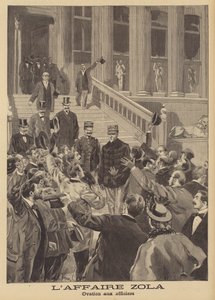 The libel trial of Emile Zola by French School