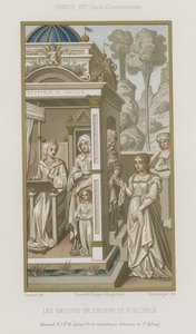 The Love of Cydippe and Acontius by French School
