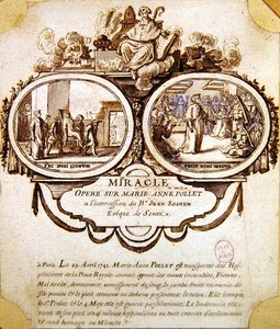 The miracle of Marie-Anne Pollet, c.1741 by French School