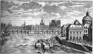 The new bridge in Paris by French School