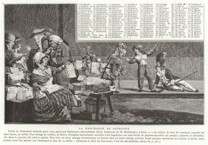 The Newspaper Seller by French School